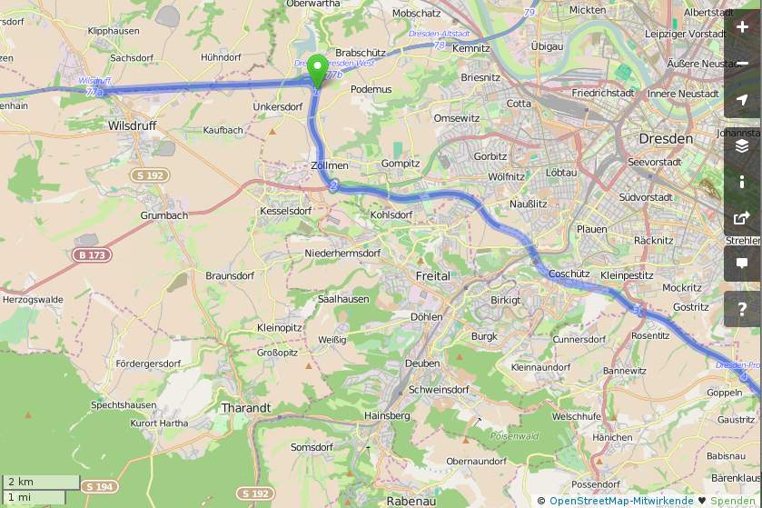 Dresden-Pirna 1. />
<p>Nach etwa 2. km auf der <b>A17</b> kommt die Abfahrt <b>PIRNA</b></p>
<img src=